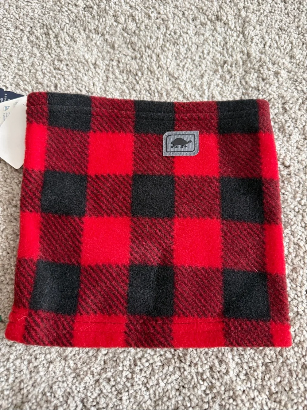 Unknown Brand Kids Red & Black Buffalo Plaid Face Mask